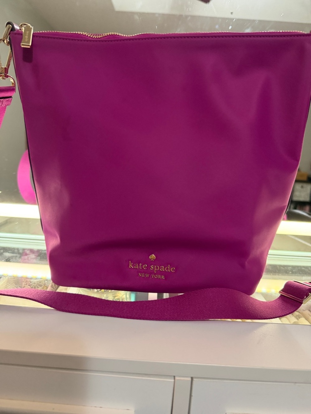 Kate Spade Chelsea Fuchsia Smooth Crossbody Bag